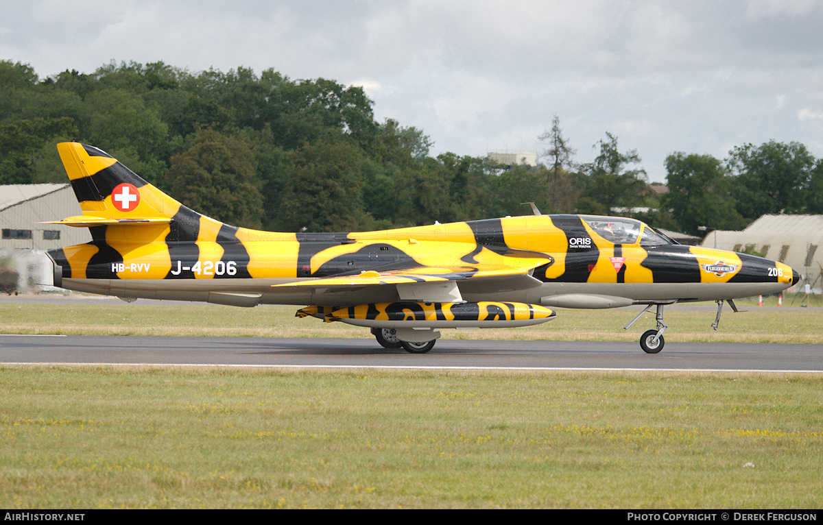 Aircraft Photo of HB-RVV / J-4206 | Hawker Hunter T68 | Switzerland - Air Force | AirHistory.net #662378