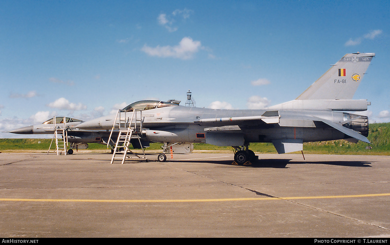 Aircraft Photo of FA-81 | General Dynamics F-16A Fighting Falcon | Belgium - Air Force | AirHistory.net #662403