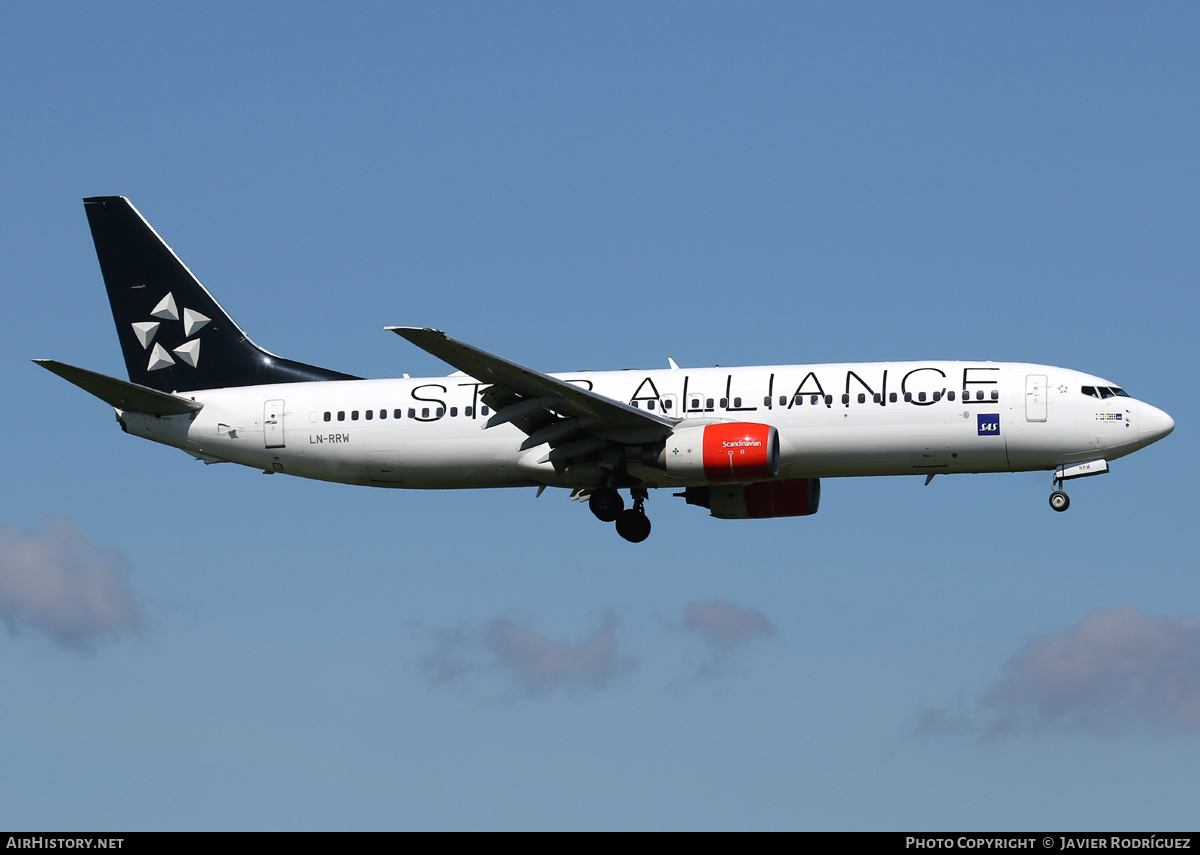 Aircraft Photo of LN-RRW | Boeing 737-883 | Scandinavian Airlines - SAS | AirHistory.net #662463