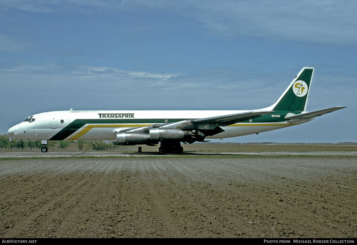 Aircraft Photo of S9-NAN | Douglas DC-8-21(F) | Transafrik | AirHistory.net #662477