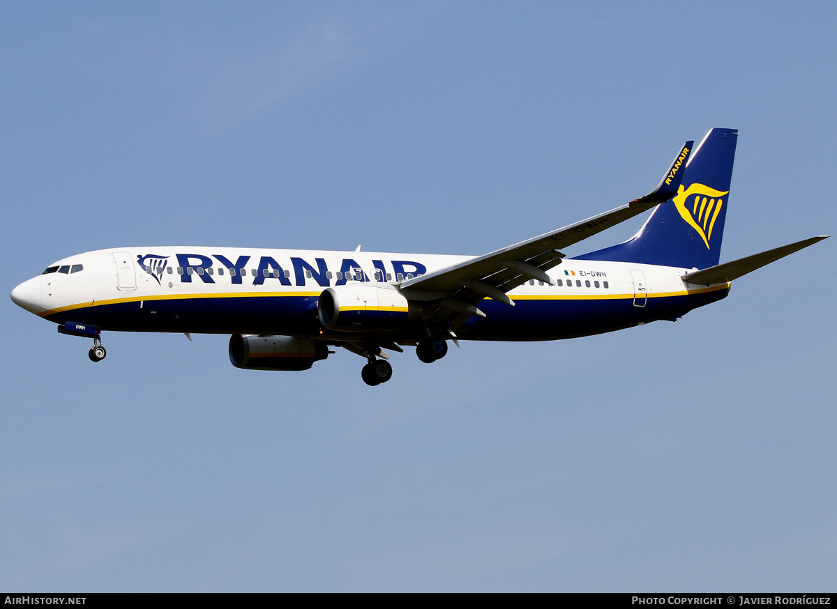 Aircraft Photo of EI-DWH | Boeing 737-8AS | Ryanair | AirHistory.net #662492