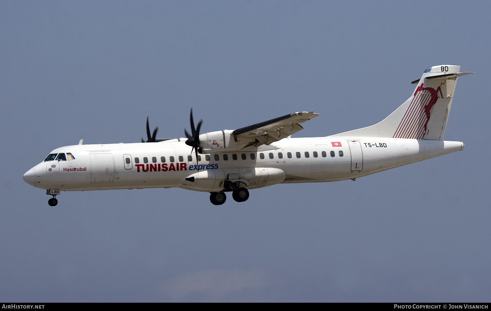 Aircraft Photo of TS-LBD | ATR ATR-72-500 (ATR-72-212A) | Tunisair Express | AirHistory.net #662503