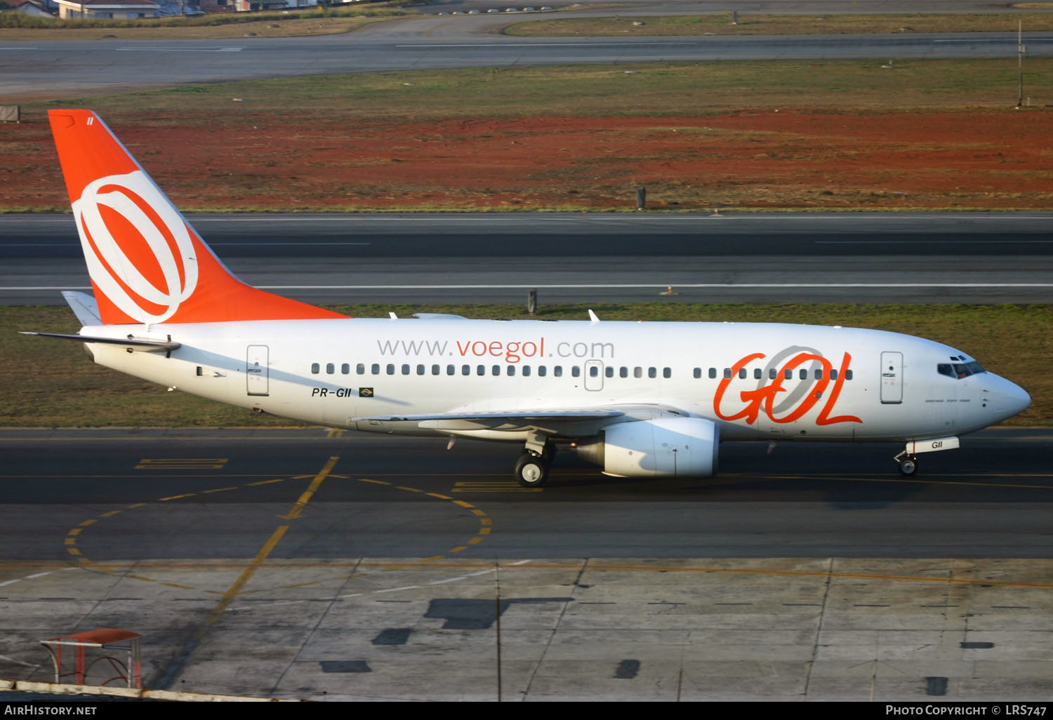 Aircraft Photo of PR-GII | Boeing 737-7L9 | GOL Linhas Aéreas | AirHistory.net #662554
