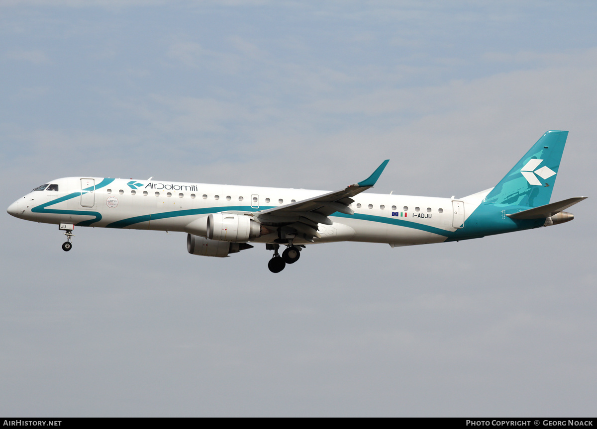 Aircraft Photo of I-ADJU | Embraer 195LR (ERJ-190-200LR) | Air Dolomiti | AirHistory.net #662569