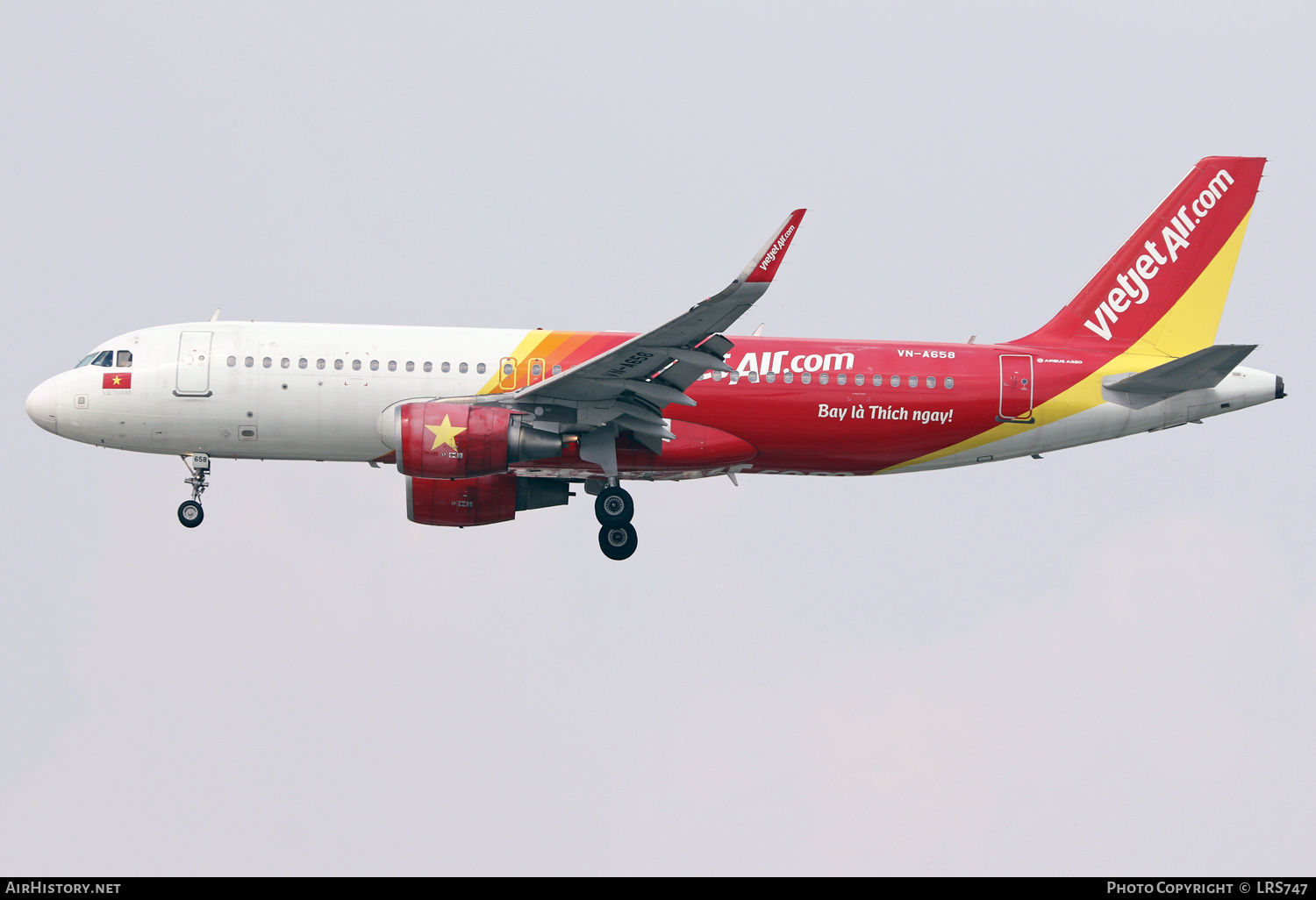 Aircraft Photo of VN-A658 | Airbus A320-214 | VietJet Air | AirHistory.net #662582