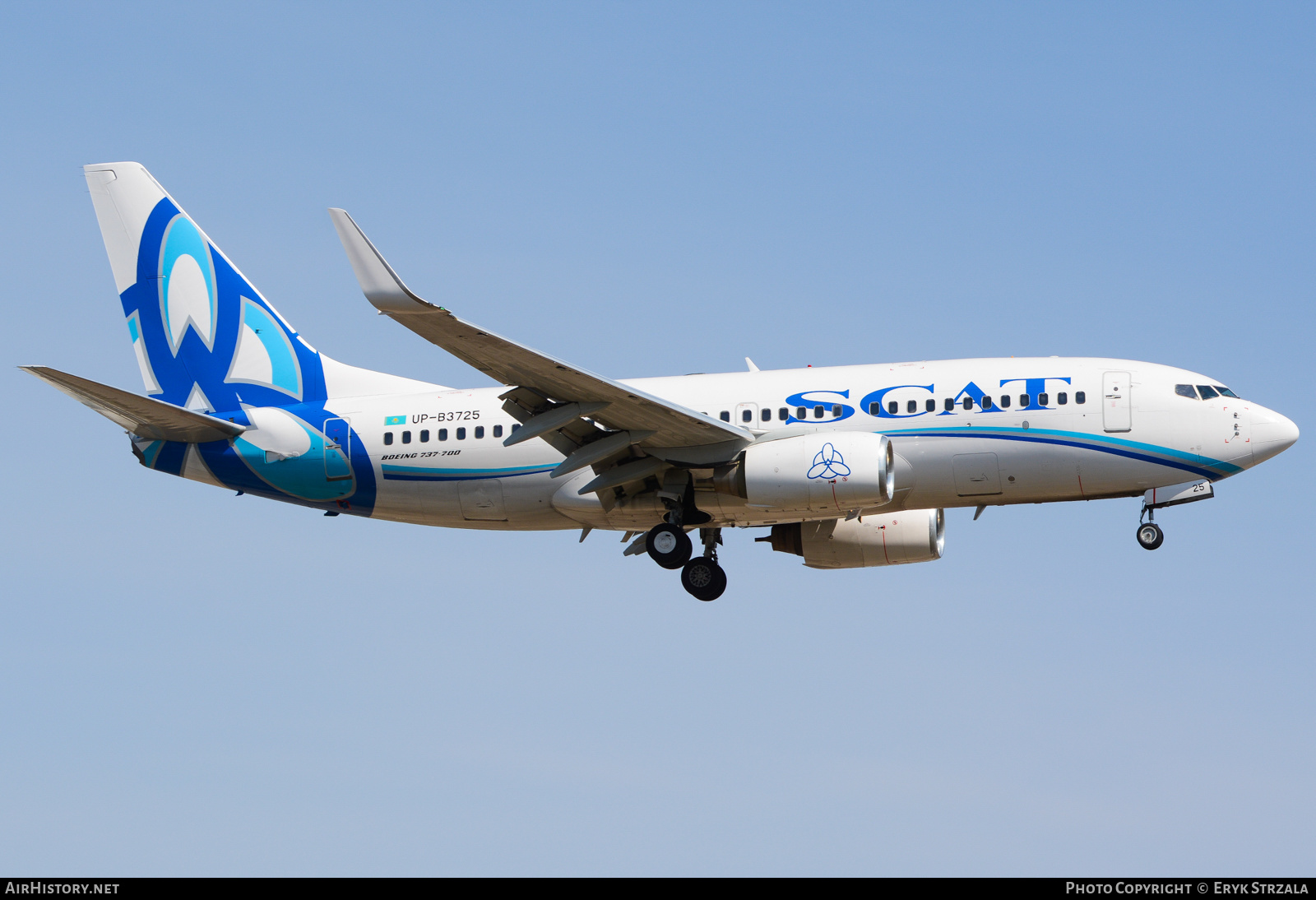 Aircraft Photo of UP-B3725 | Boeing 737-7GL | SCAT Airlines | AirHistory.net #662639