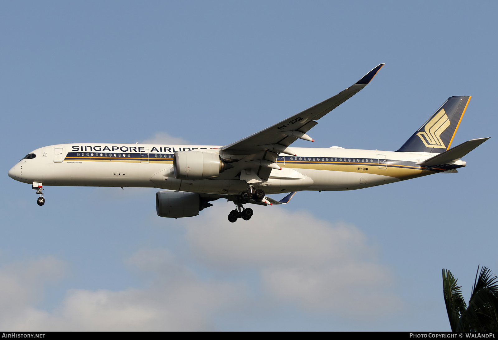 Aircraft Photo of 9V-SHB | Airbus A350-941 | Singapore Airlines | AirHistory.net #662679
