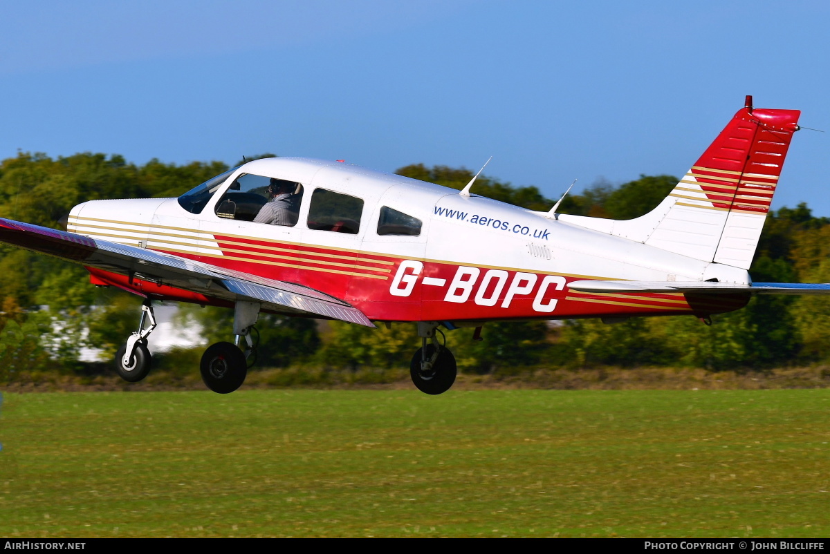 Aircraft Photo of G-BOPC | Piper PA-28-161 Cherokee Warrior II | Aeros | AirHistory.net #662690