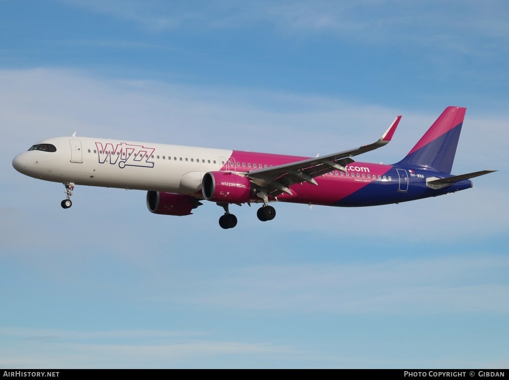 Aircraft Photo of 9H-WNA | Airbus A321-271NX | Wizz Air | AirHistory.net #662716
