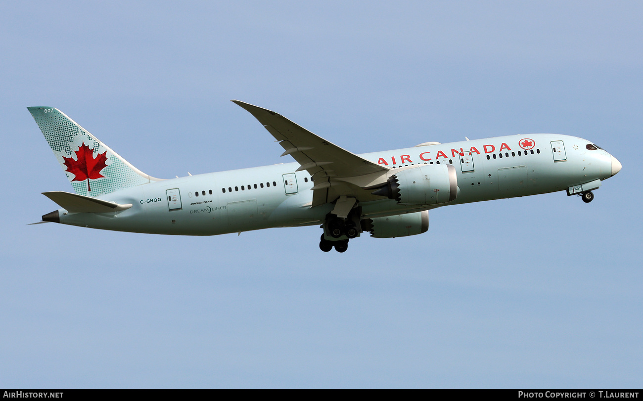 Aircraft Photo of C-GHQQ | Boeing 787-8 Dreamliner | Air Canada | AirHistory.net #662738