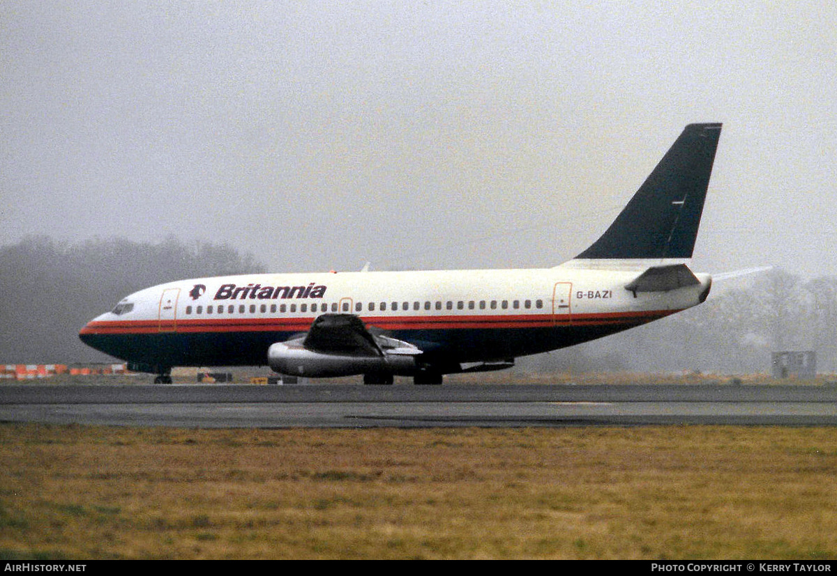 Aircraft Photo of G-BAZI | Boeing 737-204/Adv | Britannia Airways | AirHistory.net #662768