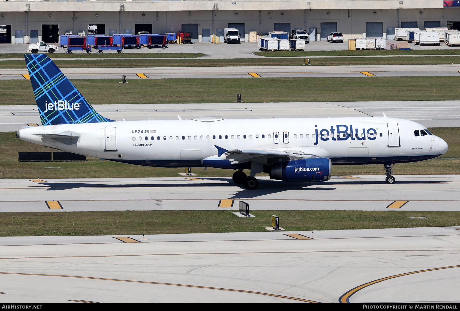 Aircraft Photo of N524JB | Airbus A320-232 | JetBlue Airways | AirHistory.net #662790