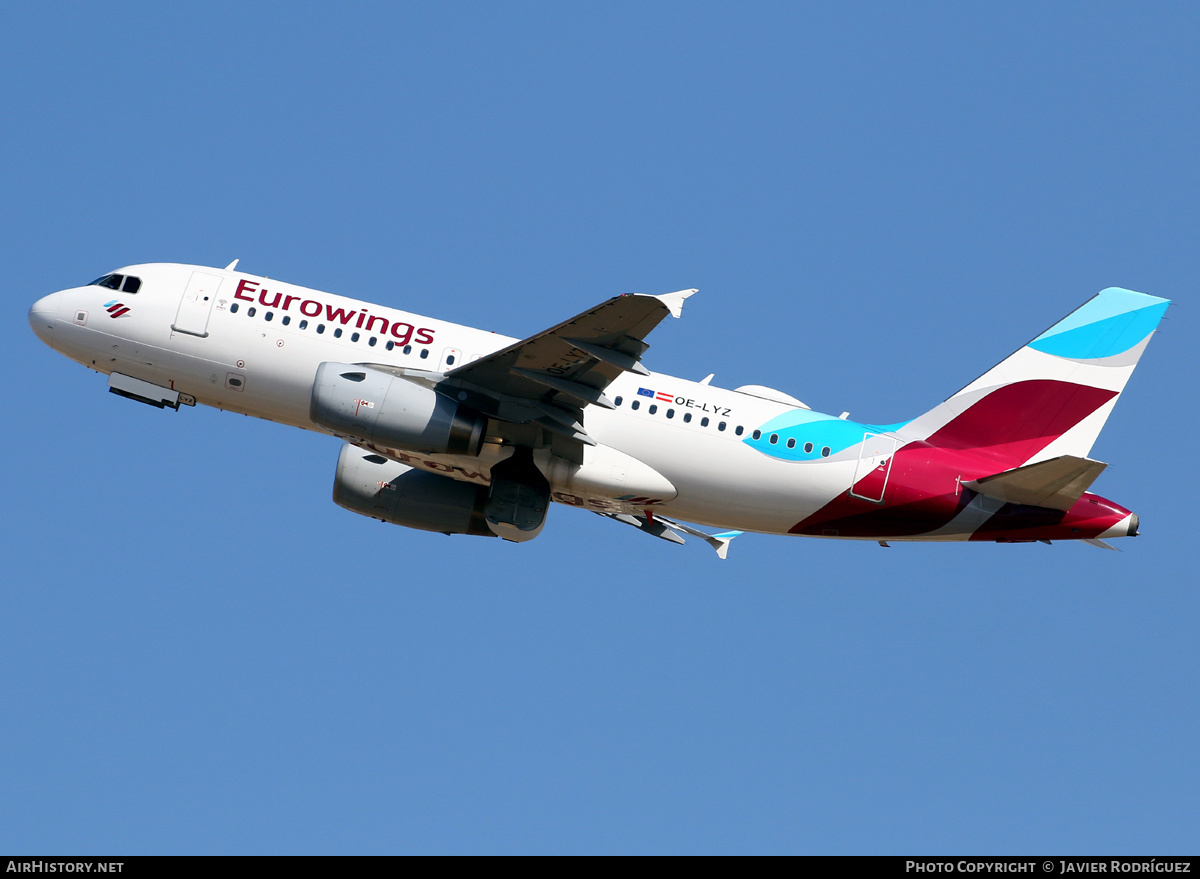 Aircraft Photo of OE-LYZ | Airbus A319-132 | Eurowings | AirHistory.net #662855