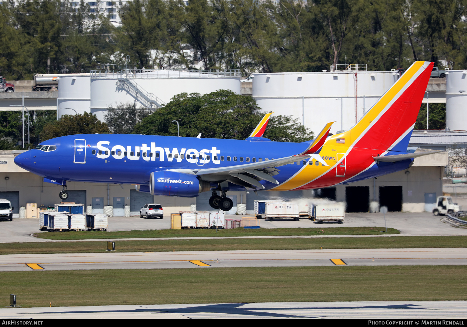 Aircraft Photo of N960WN | Boeing 737-7H4 | Southwest Airlines | AirHistory.net #663000