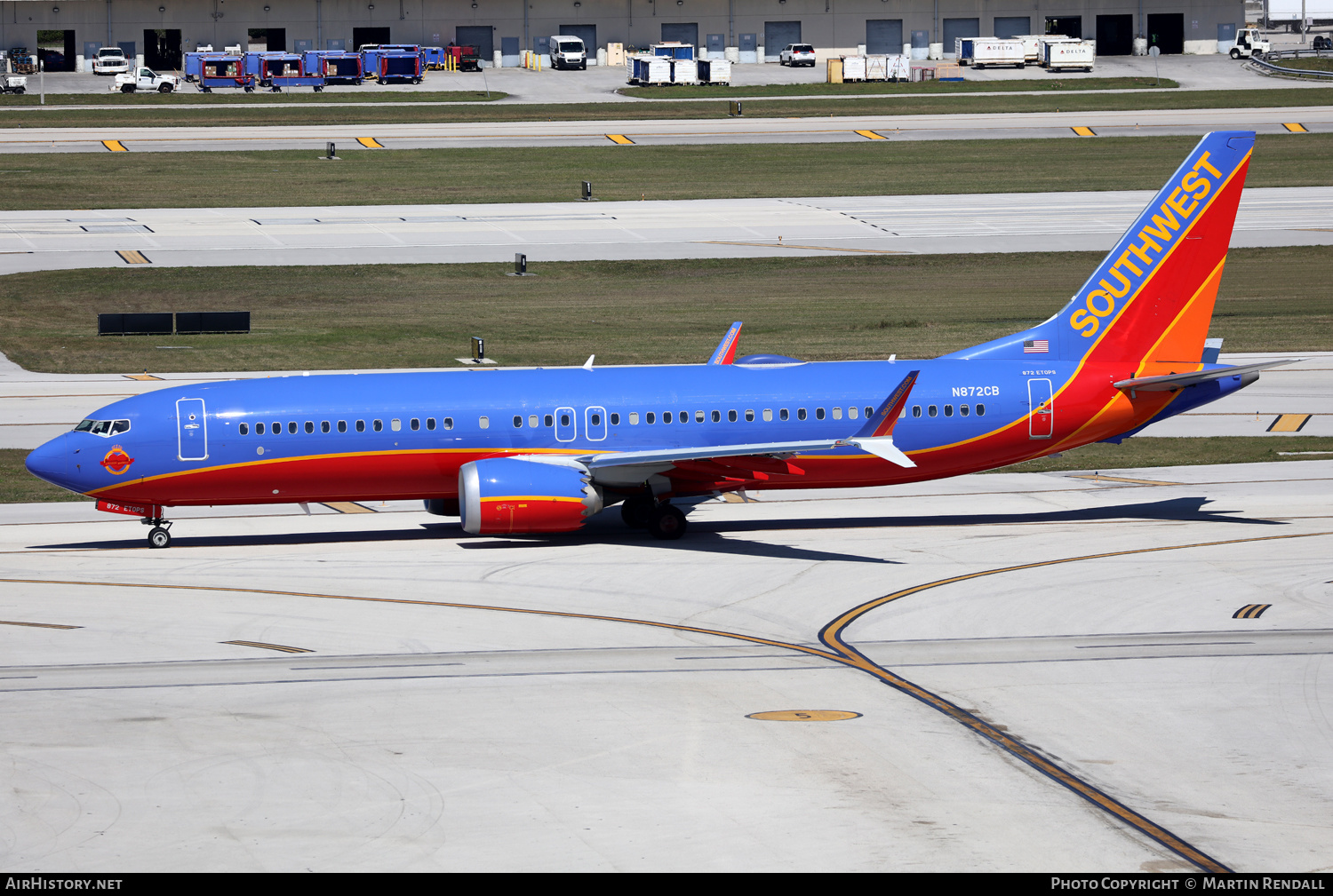Aircraft Photo of N872CB | Boeing 737-8 Max 8 | Southwest Airlines | AirHistory.net #663031