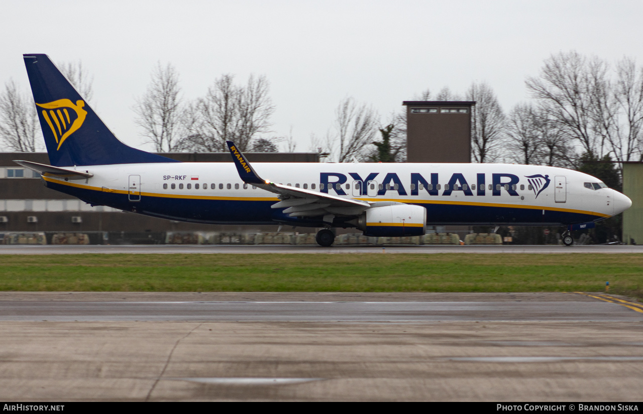 Aircraft Photo of SP-RKF | Boeing 737-800 | Ryanair | AirHistory.net #663055