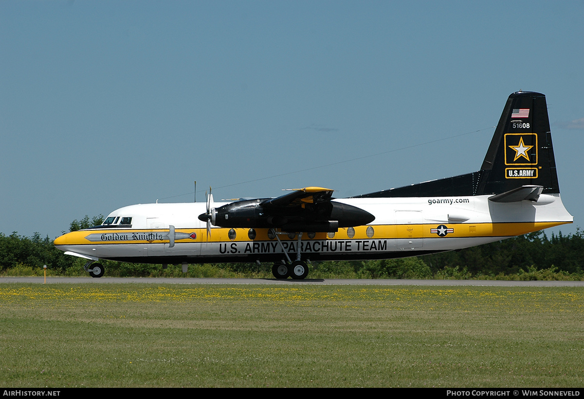 Aircraft Photo of 85-1608 / 51608 | Fokker C-31A Troopship (F27-400M) | USA - Army | AirHistory.net #663071