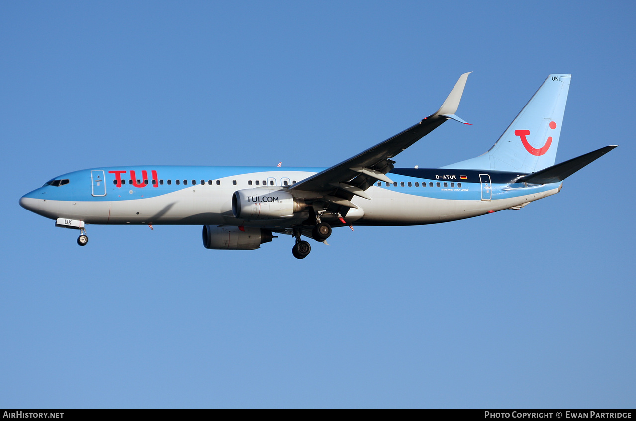Aircraft Photo of D-ATUK | Boeing 737-8K5 | TUI | AirHistory.net #663100