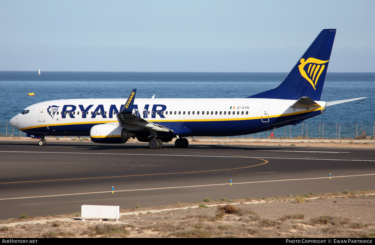 Aircraft Photo of EI-EVN | Boeing 737-8AS | Ryanair | AirHistory.net #663102