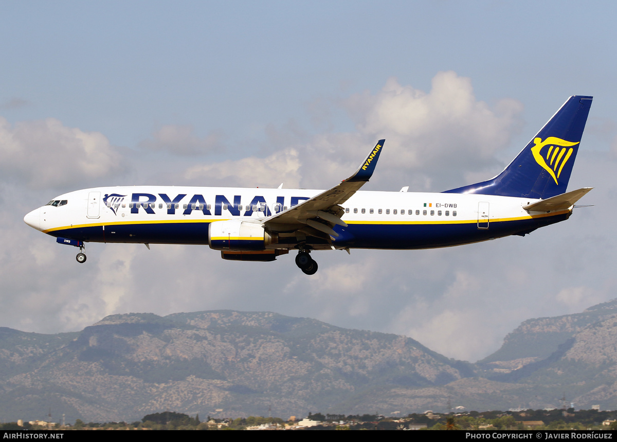 Aircraft Photo of EI-DWB | Boeing 737-8AS | Ryanair | AirHistory.net #663172