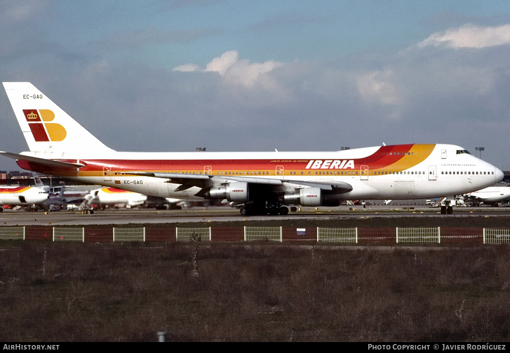 Aircraft Photo of EC-GAG | Boeing 747-256B | Iberia | AirHistory.net #663174