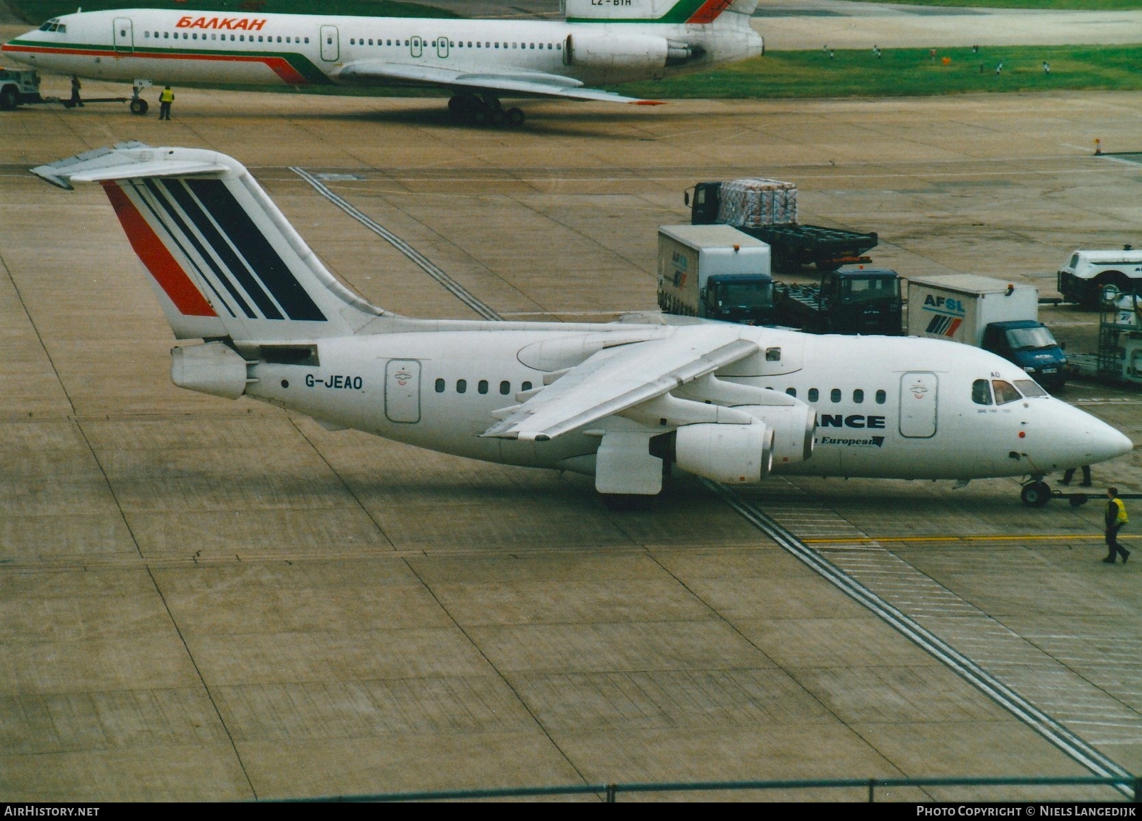 Aircraft Photo of G-JEAO | British Aerospace BAe-146-100 | Air France Express | AirHistory.net #663187