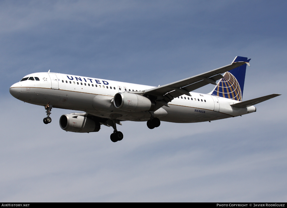 Aircraft Photo of N446UA | Airbus A320-232 | United Airlines | AirHistory.net #663192