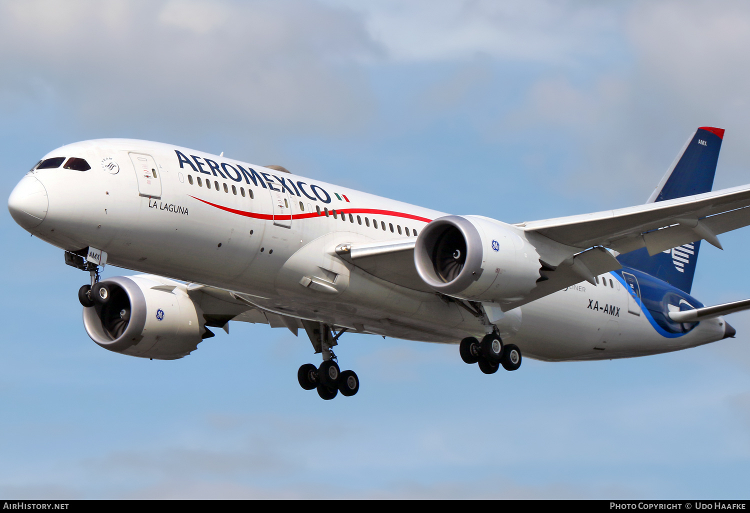 Aircraft Photo of XA-AMX | Boeing 787-8 Dreamliner | AeroMéxico | AirHistory.net #663290