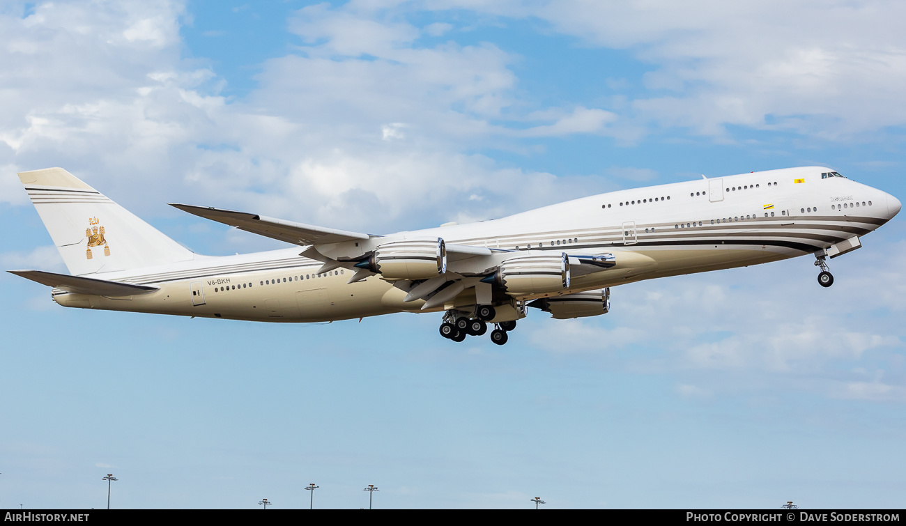 Aircraft Photo of V8-BKH | Boeing 747-8LQ(BBJ) | Brunei Sultan's Flight | AirHistory.net #663293
