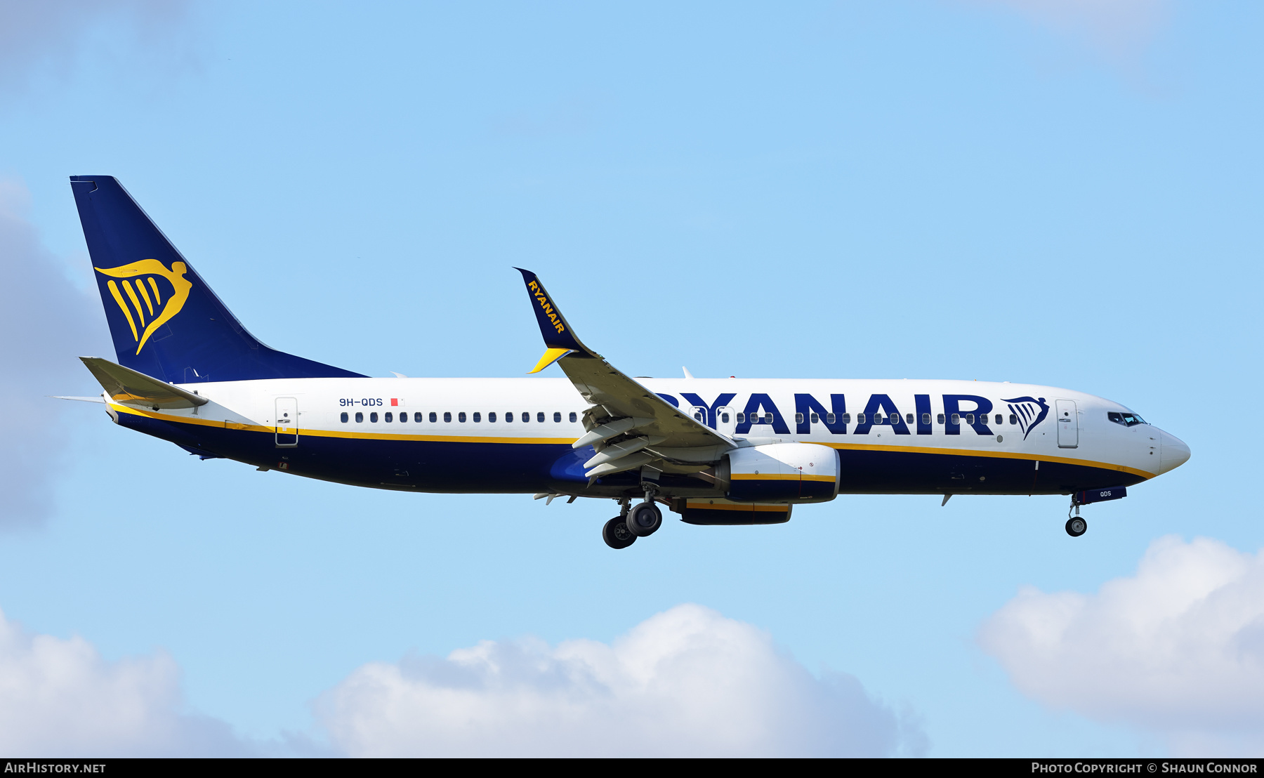 Aircraft Photo of 9H-QDS | Boeing 737-800 | Ryanair | AirHistory.net #663297