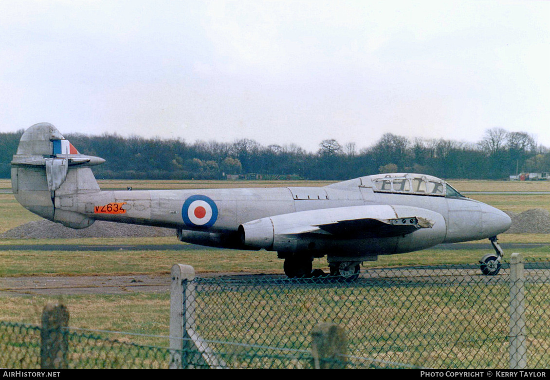 Aircraft Photo of VZ634 | Gloster Meteor T7 | UK - Air Force | AirHistory.net #663304