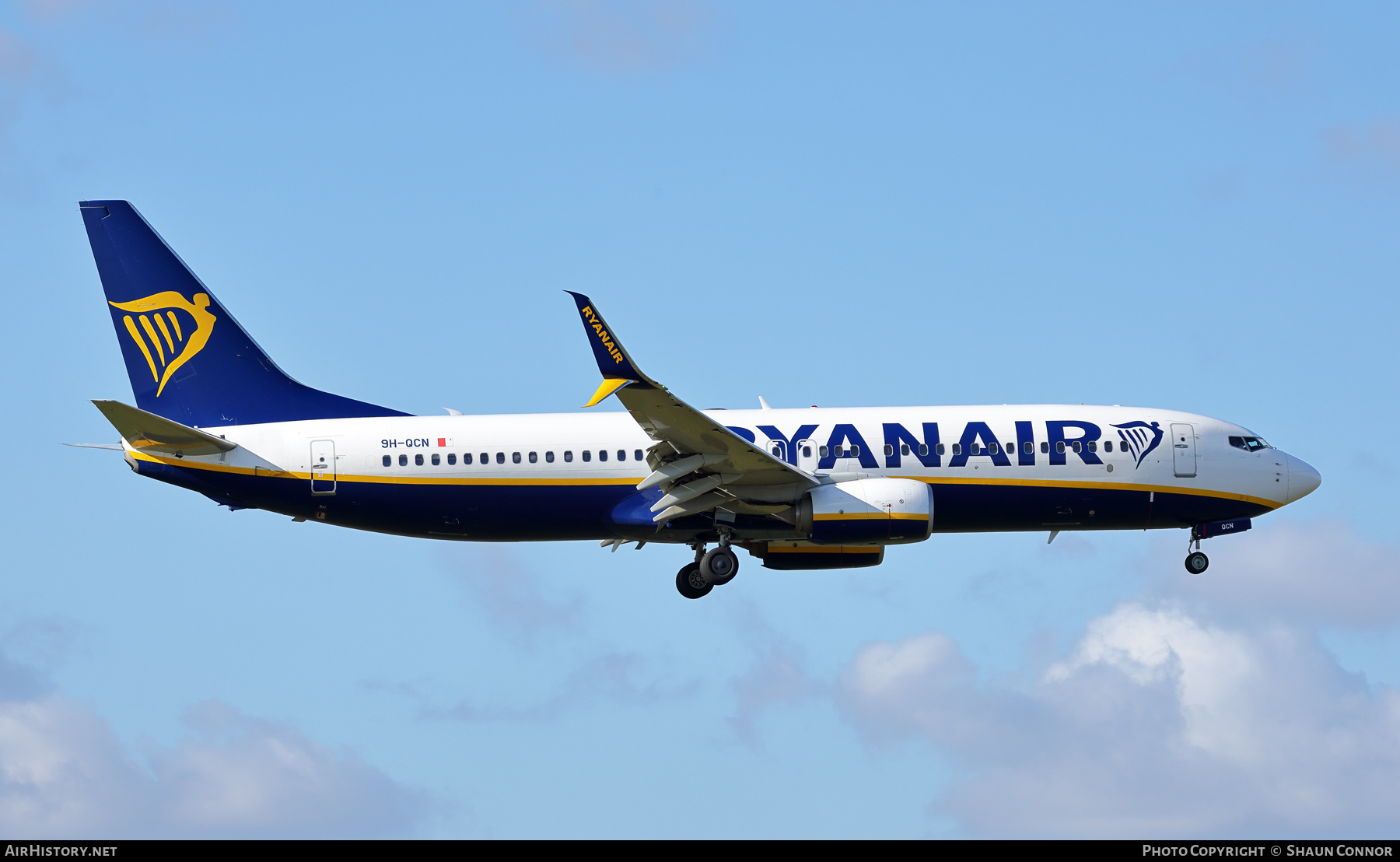 Aircraft Photo of 9H-QCN | Boeing 737-800 | Ryanair | AirHistory.net #663307