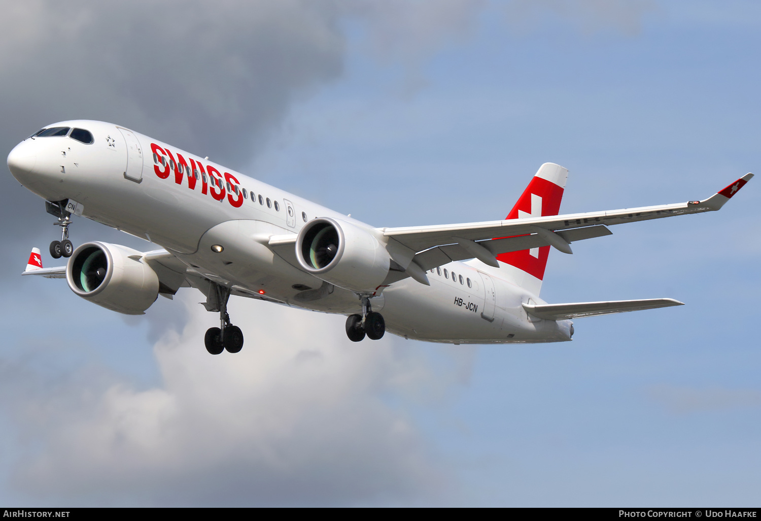 Aircraft Photo of HB-JCN | Airbus A220-371 (BD-500-1A11) | Swiss International Air Lines | AirHistory.net #663318