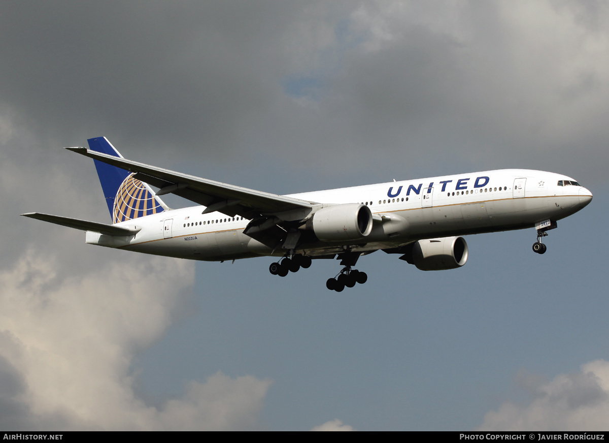 Aircraft Photo of N222UA | Boeing 777-222/ER | United Airlines | AirHistory.net #663455
