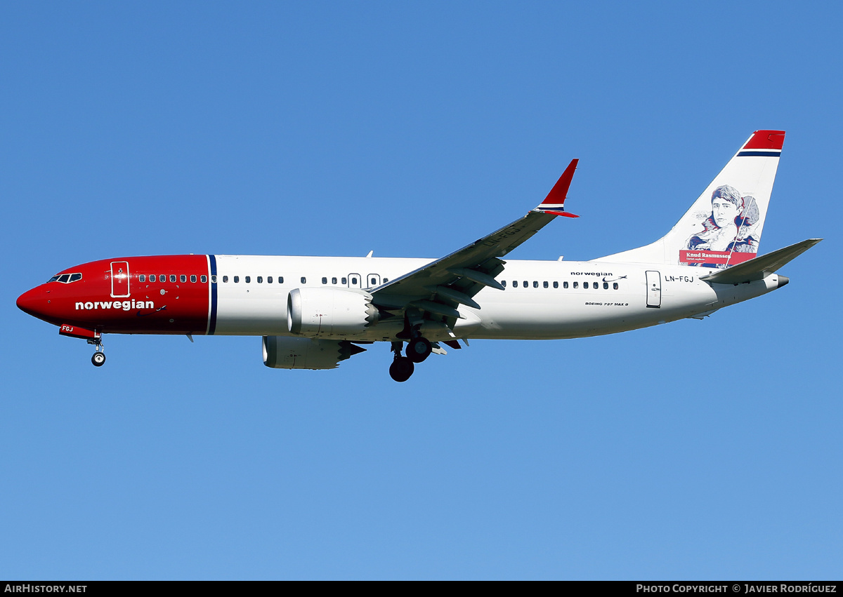Aircraft Photo of LN-FGJ | Boeing 737-8 Max 8 | Norwegian | AirHistory.net #663459