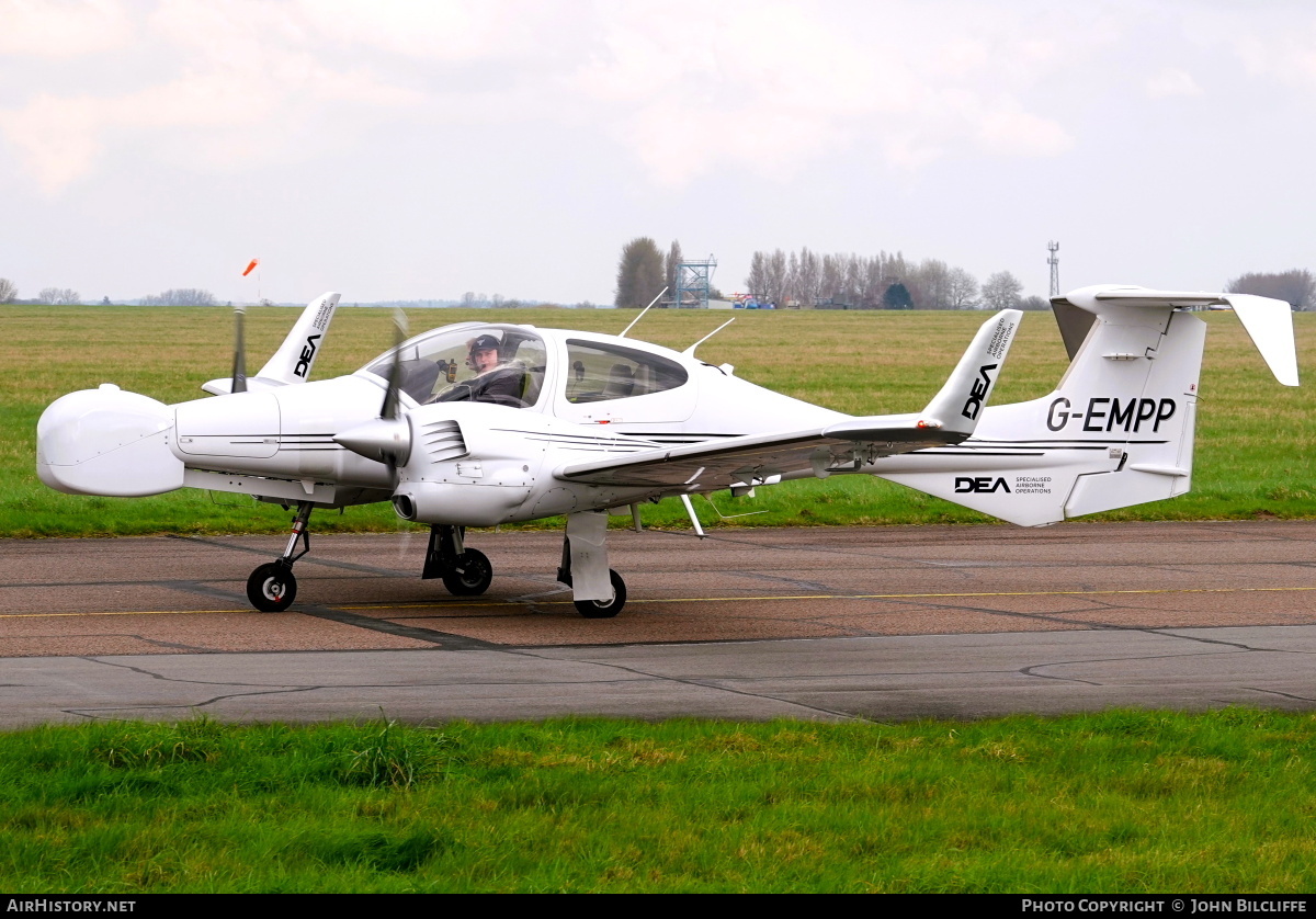 Aircraft Photo of G-EMPP | Diamond DA42 M Twin Star | DEA Specialised Airborne Operations | AirHistory.net #663474