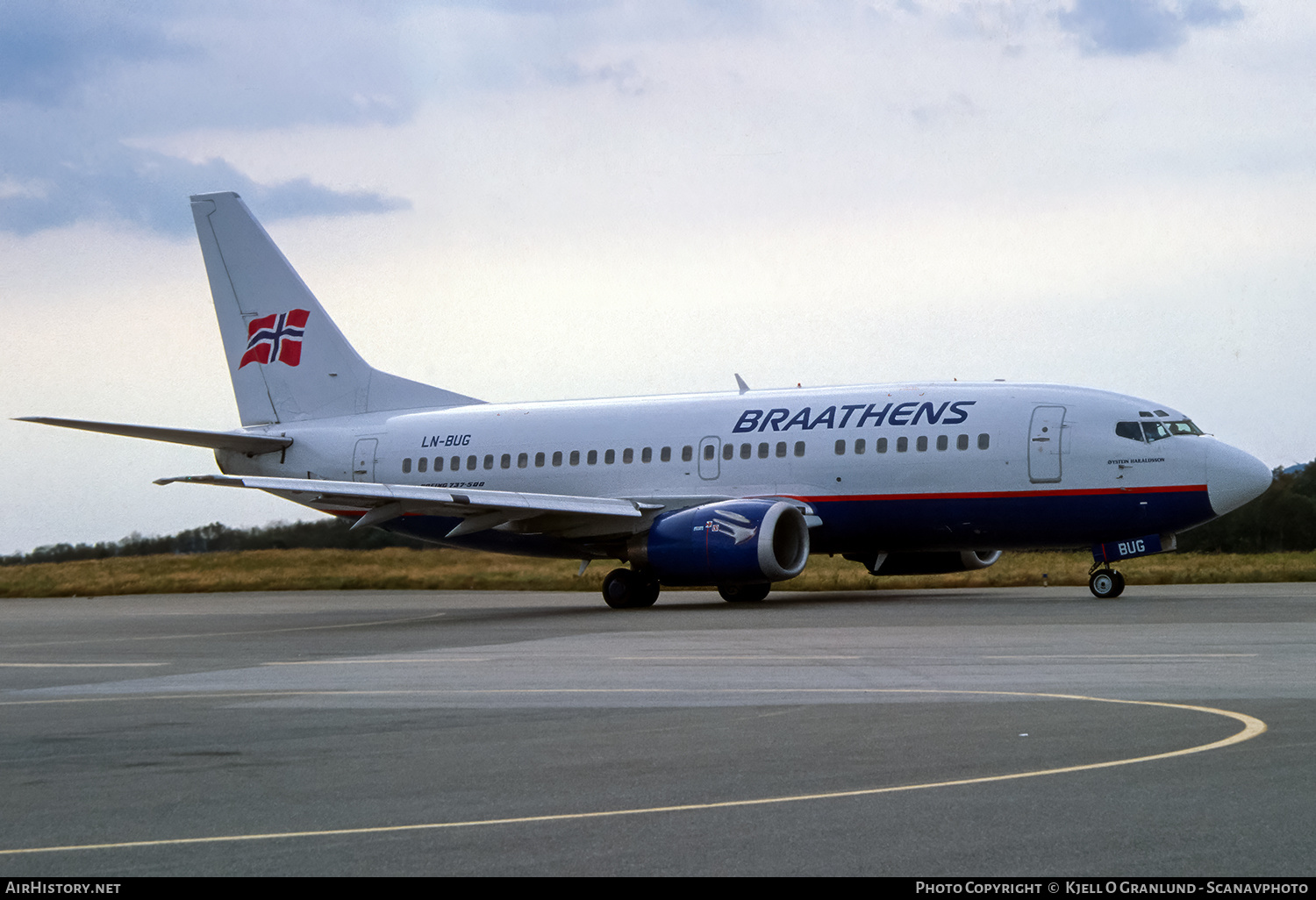 Aircraft Photo of LN-BUG | Boeing 737-505 | Braathens | AirHistory.net #663531