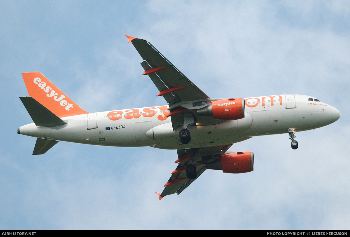 Aircraft Photo of G-EZDJ | Airbus A319-111 | EasyJet | AirHistory.net #663532
