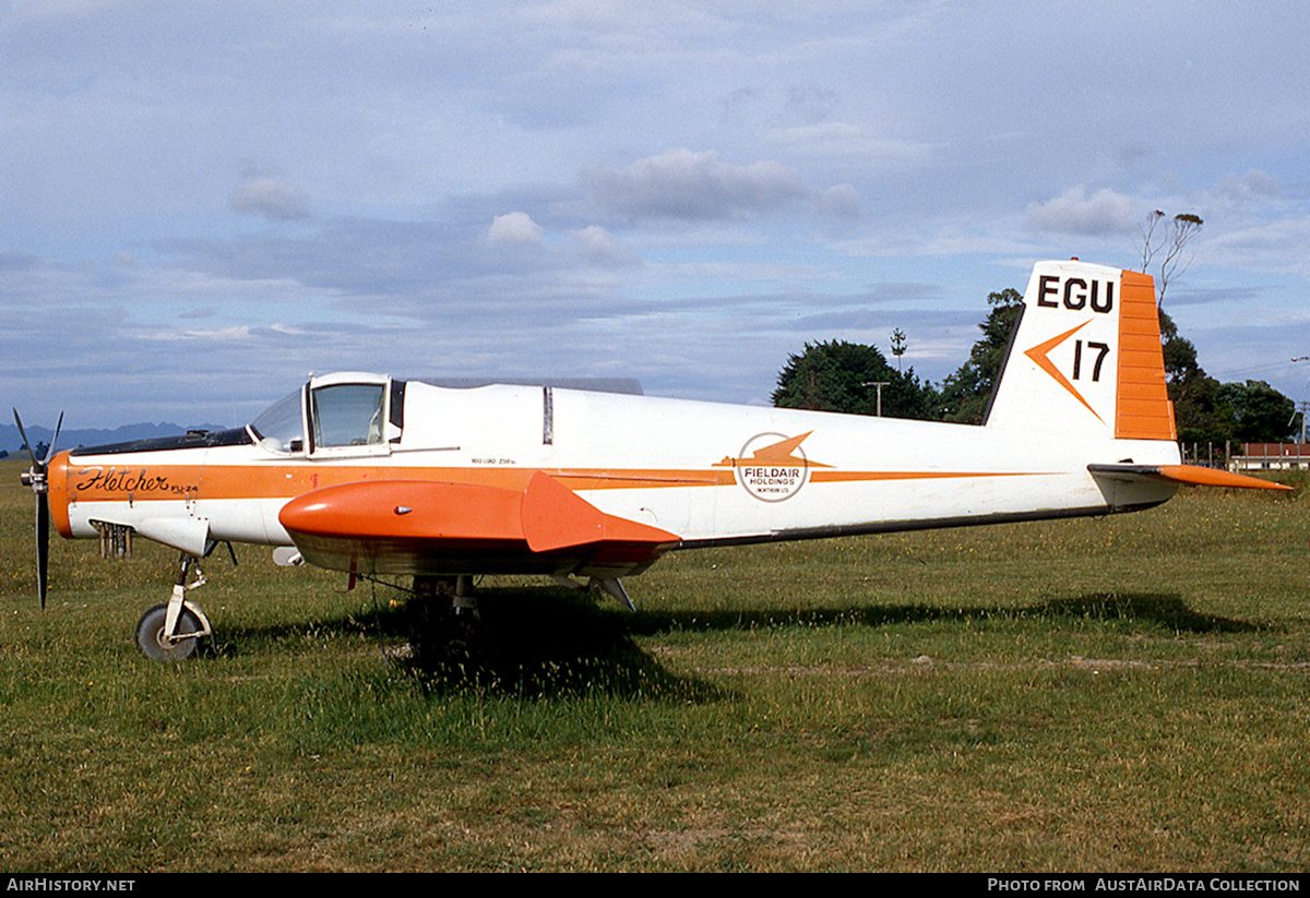 Aircraft Photo of ZK-EGU / EGU | Fletcher FU-24-950 | Fieldair | AirHistory.net #663549