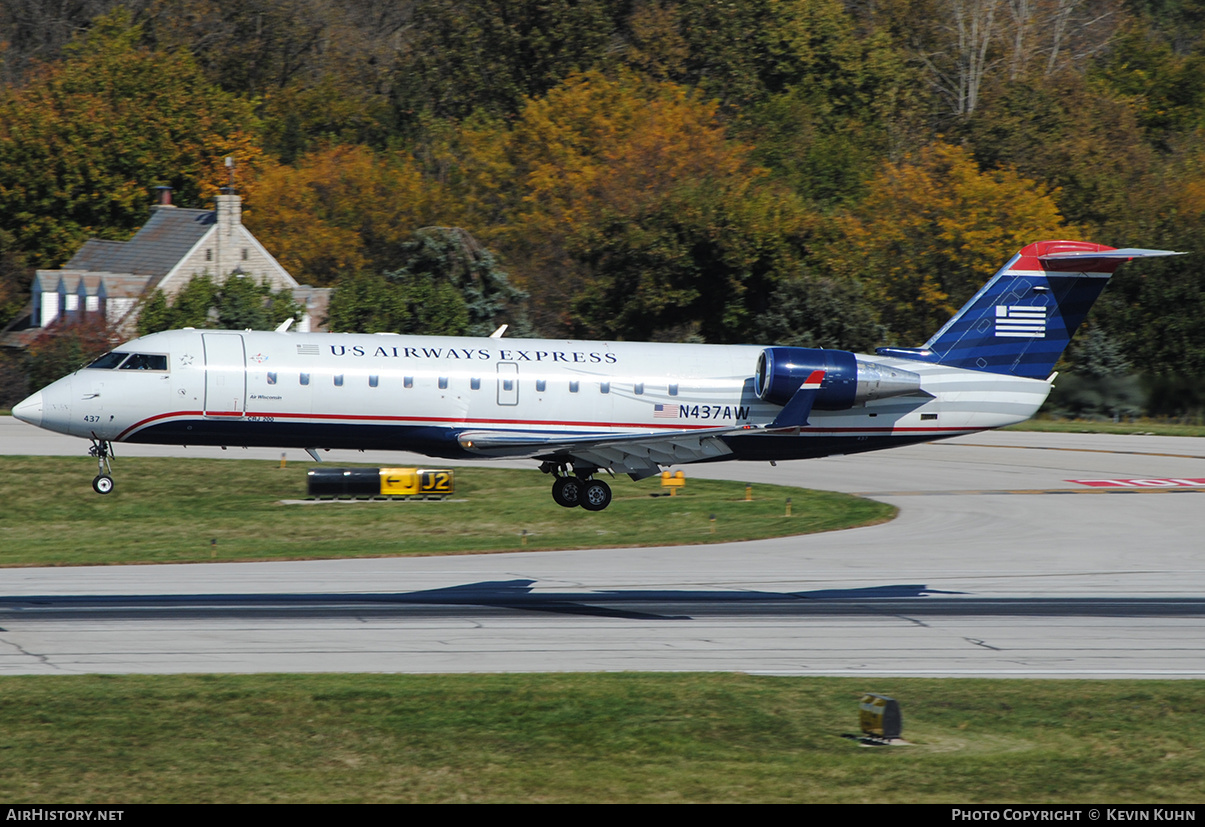 Aircraft Photo of N437AW | Bombardier CRJ-200LR (CL-600-2B19) | US Airways Express | AirHistory.net #663559