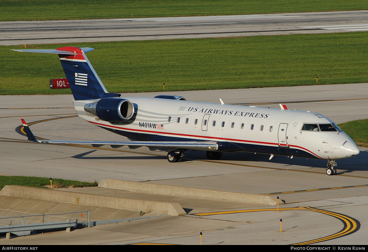 Aircraft Photo of N401AW | Bombardier CRJ-200LR (CL-600-2B19) | US Airways Express | AirHistory.net #663572