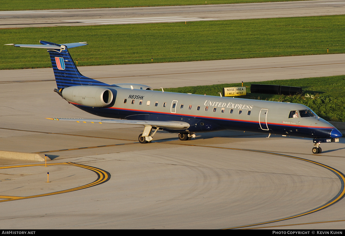 Aircraft Photo of N835HK | Embraer ERJ-145LR (EMB-145LR) | United Express | AirHistory.net #663585