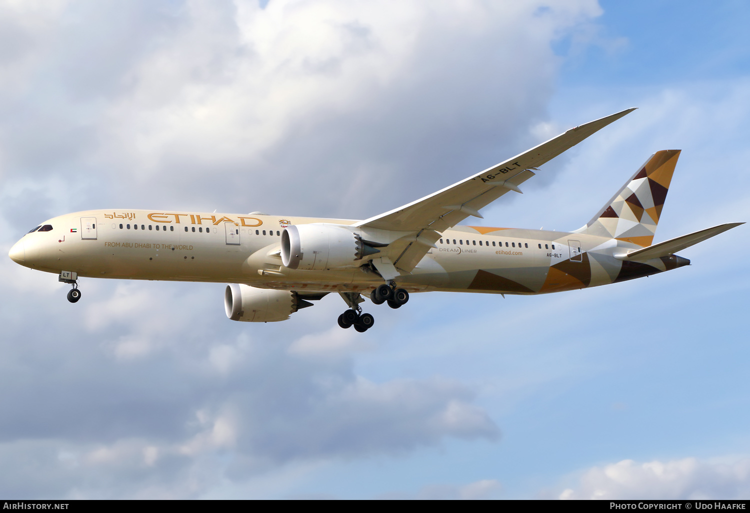Aircraft Photo of A6-BLT | Boeing 787-9 Dreamliner | Etihad Airways | AirHistory.net #663675