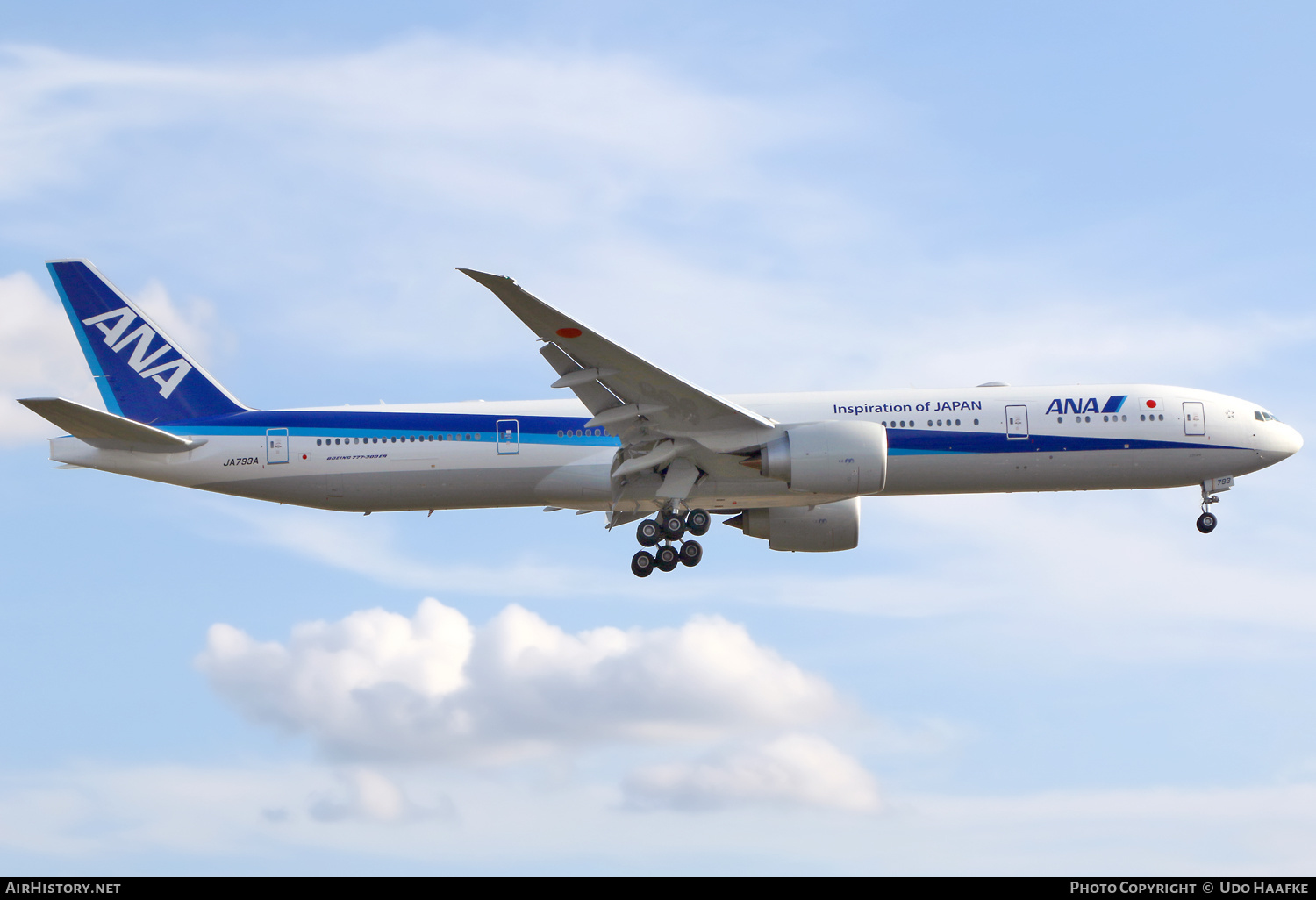 Aircraft Photo of JA793A | Boeing 777-300/ER | All Nippon Airways - ANA | AirHistory.net #663702