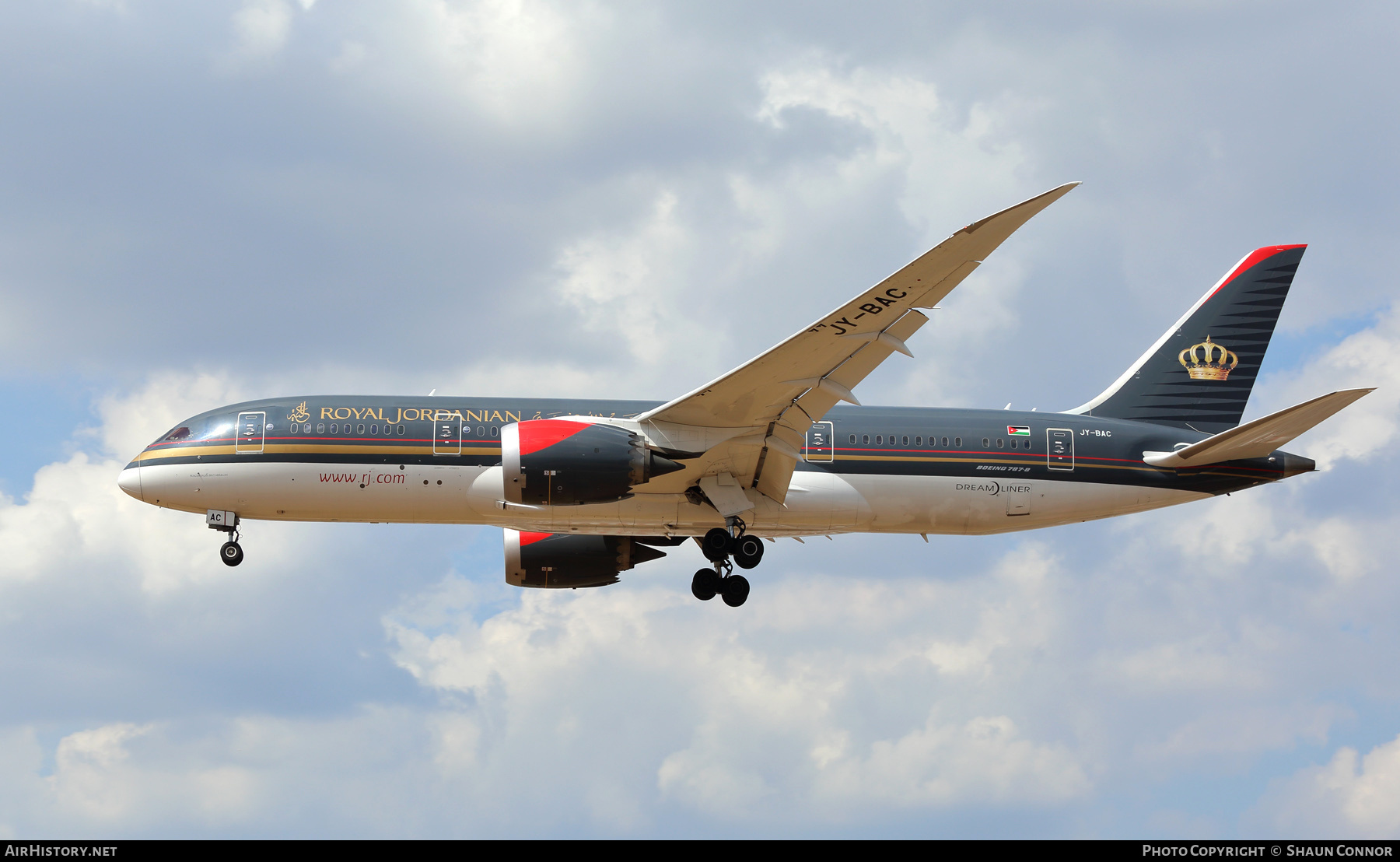 Aircraft Photo of JY-BAC | Boeing 787-8 Dreamliner | Royal Jordanian Airlines | AirHistory.net #663708