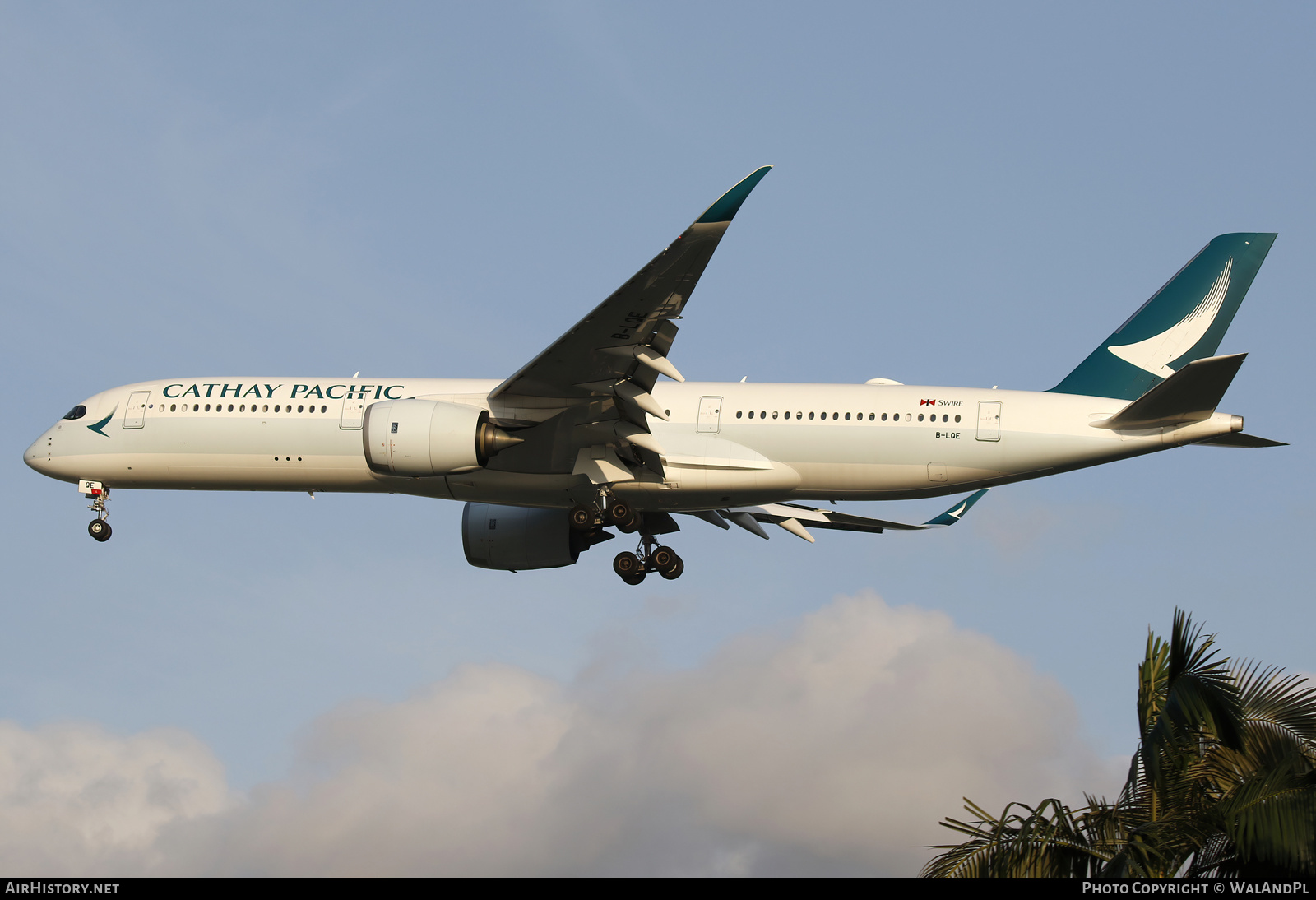 Aircraft Photo of B-LQE | Airbus A350-941 | Cathay Pacific Airways | AirHistory.net #663726