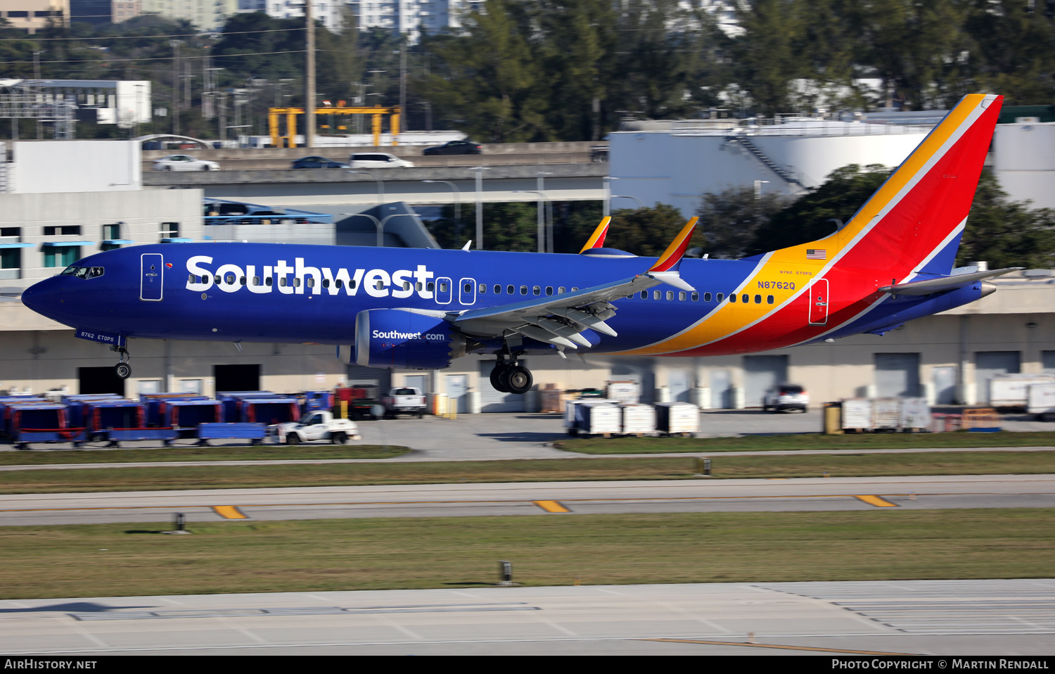 Aircraft Photo of N8762Q | Boeing 737-8 Max 8 | Southwest Airlines | AirHistory.net #663733