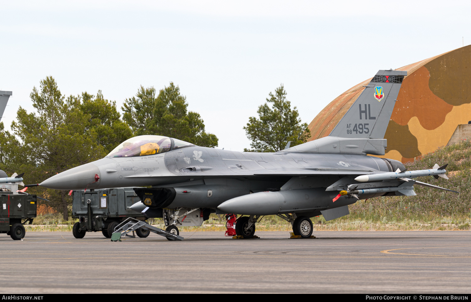 Aircraft Photo of 88-0495 / AF88-495 | General Dynamics F-16C Fighting Falcon | USA - Air Force | AirHistory.net #663759