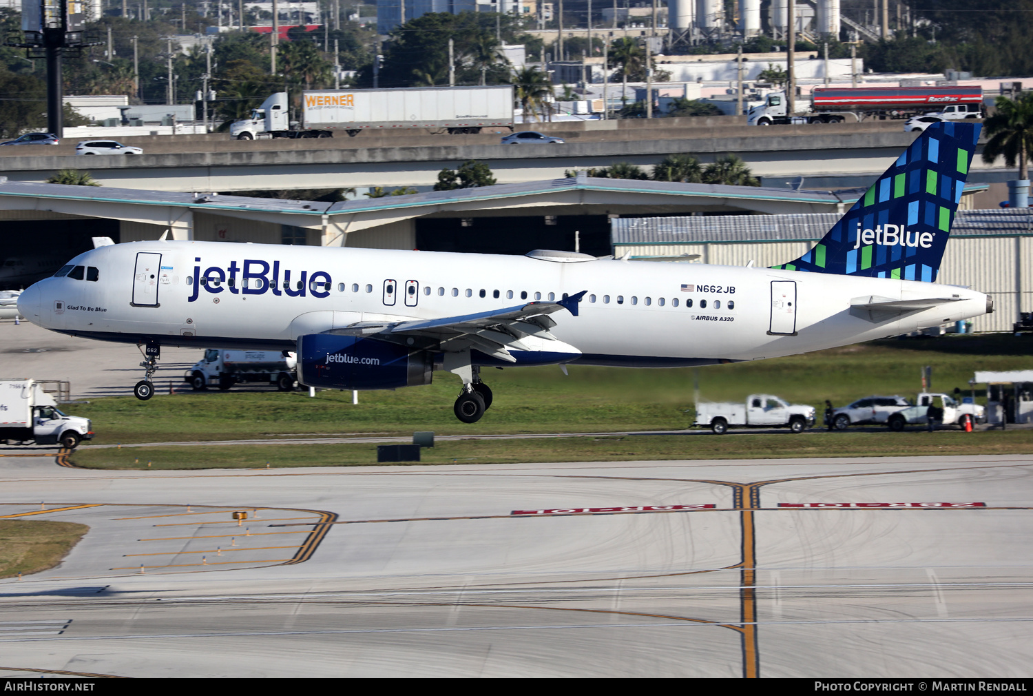 Aircraft Photo of N662JB | Airbus A320-232 | JetBlue Airways | AirHistory.net #663772