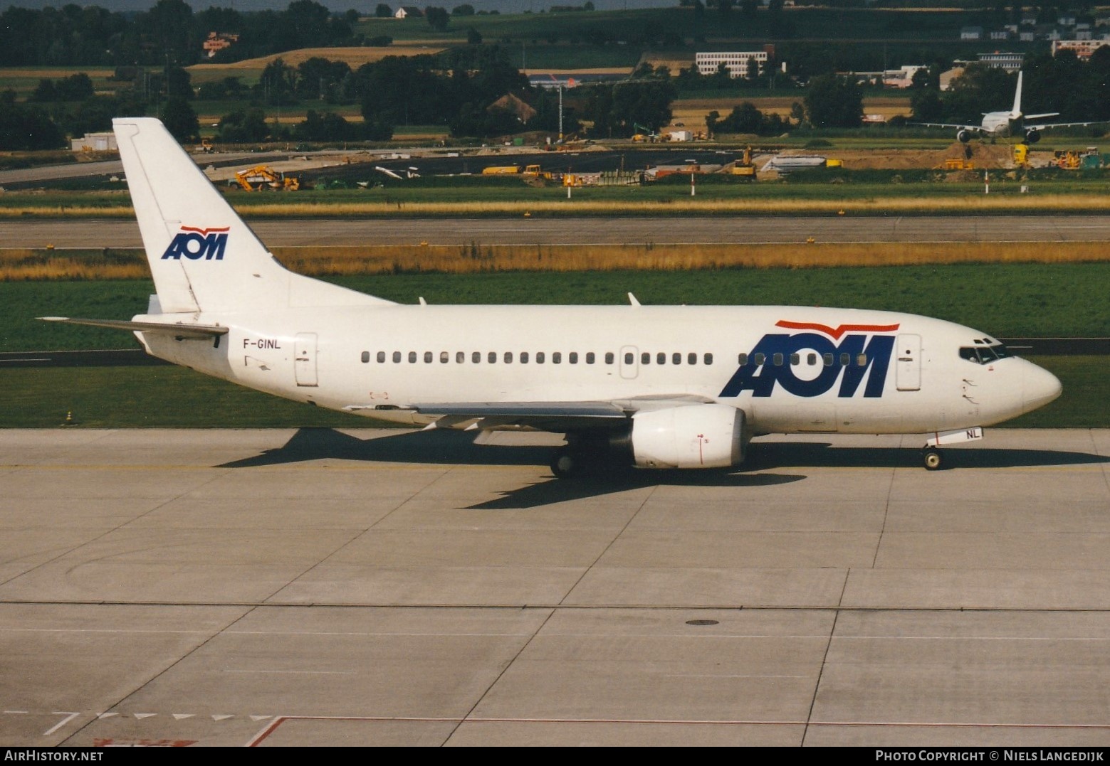 Aircraft Photo of F-GINL | Boeing 737-53C | AOM French Airlines | AirHistory.net #663784